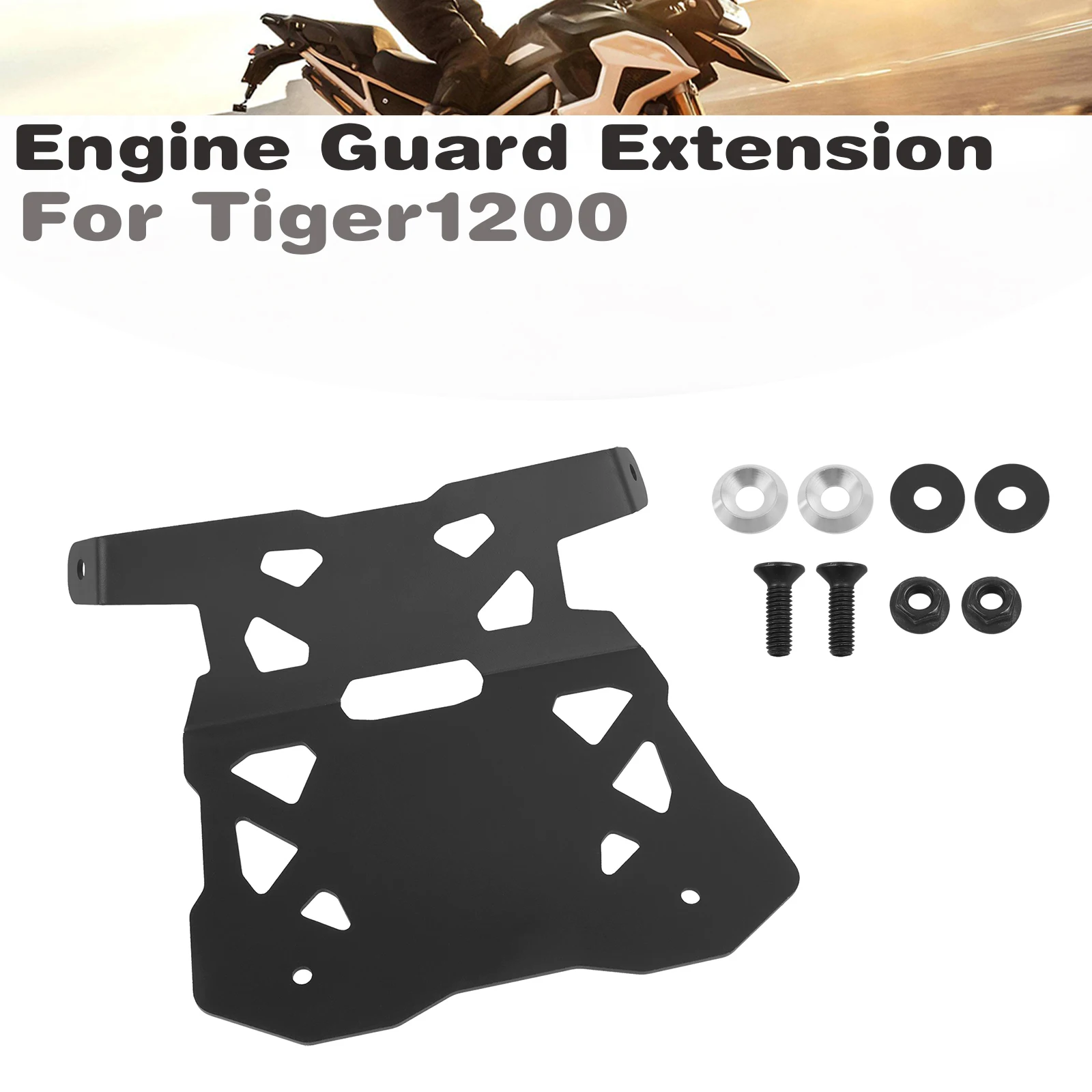 For Tiger 1200 GT Explorer Tiger1200 Rally Pro 2022-2024 Engine Housing Protection Side Panel Cover Guard Skid Plate Extension