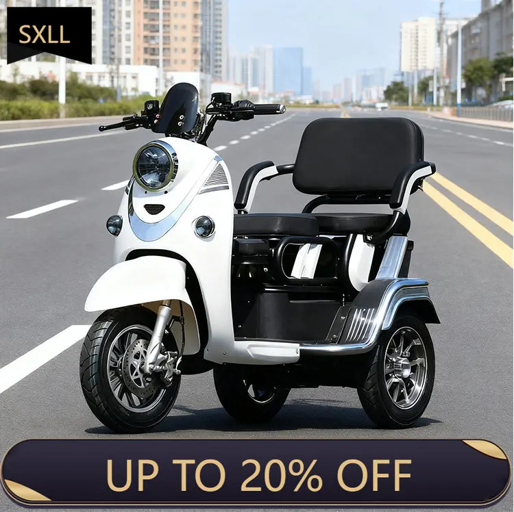 

SXLL Китай Электрический Мотоцикл Для Взрослых Трехколесный Электрический Трехколесный Скутер 72 В Широкий Грузовой Трехколесный Электрический T