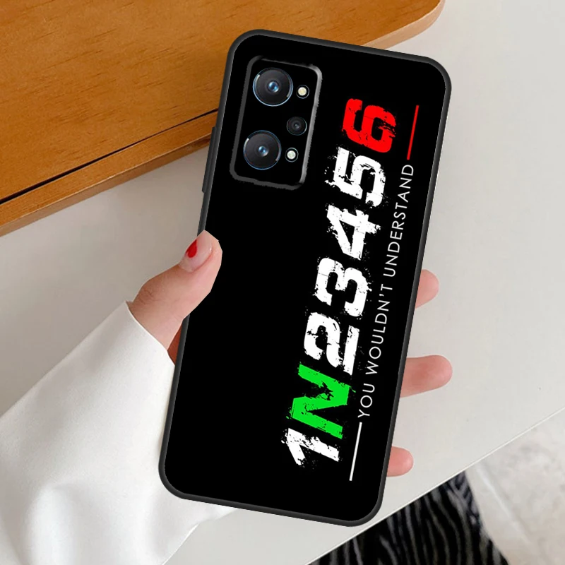 1N23456 Motorcycle For Realme C53 C51 C55 C67 C30 C31 C33 C35 C21Y C25s GT5 9 10 11 12 Pro Plus GT Neo 6 Case