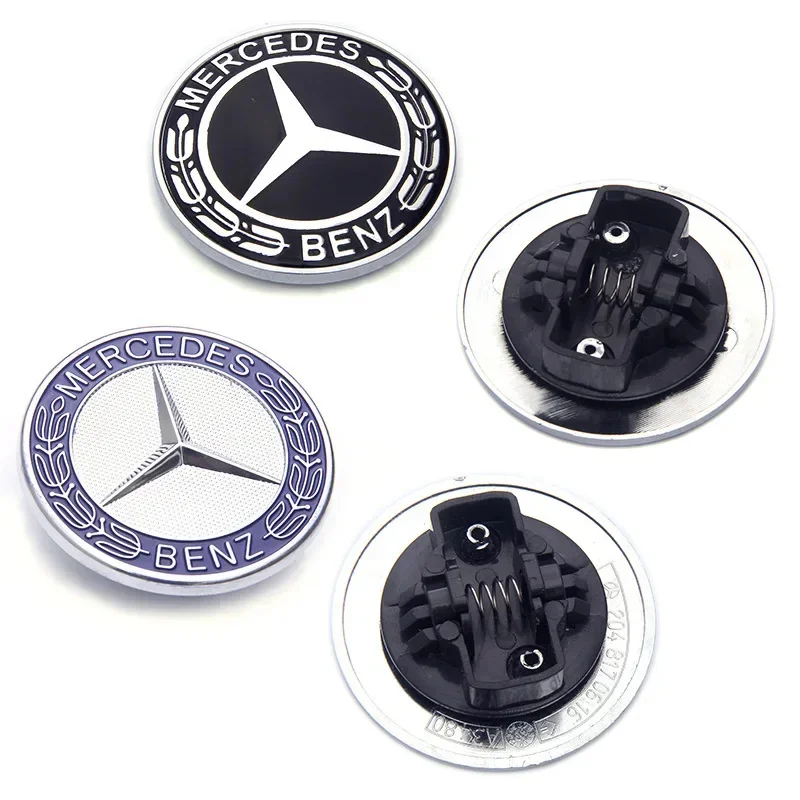 Car Metal Flat Hood Emblem Front Badge Logo Sticker For Mercedes Benz W212 W213 W205 W177 W247 W176 CLS CLA CLK CLG GLS