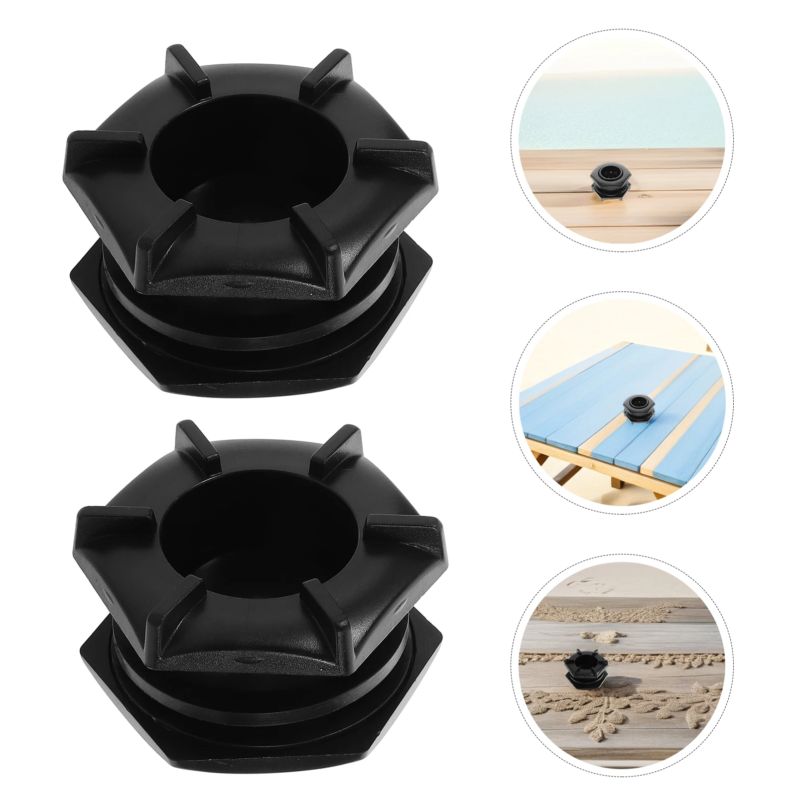 

2Pcs Kayak Drain Plugs Hexagonal Replacement for Inflatable Boats Canoes Paddle Vessels Boat Scupper Hole Leak Proof Accessory