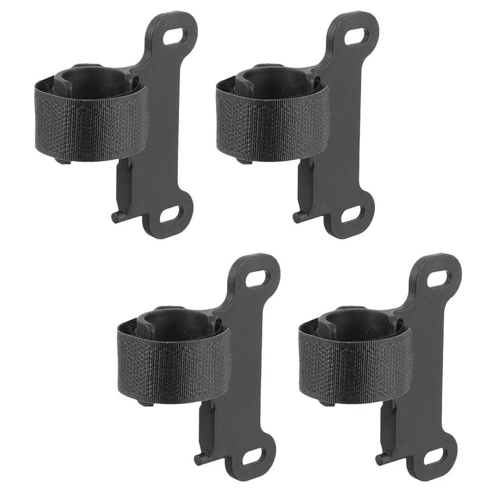 

4pcs Plastic Pump Holders Durable Lightweight Pump Mounting Bracket Road Bike Cycling Inflator Rack Fixing Clip Sturdy Support