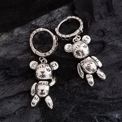New Arrival Lovely Bear Animal 925 Silver Needle Ladies Tassels Stud Earrings Promotion Jewelry For Women Anti Allergy Gifts