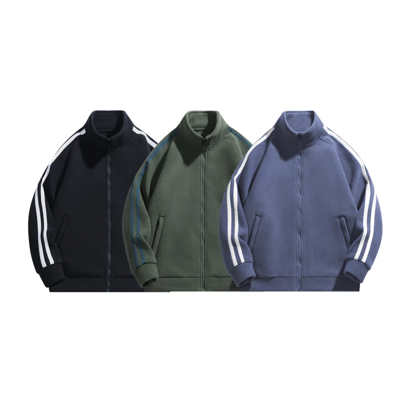 

Autumn And Winter Wool Jacket Warm Men's Loose Work Clothes Pocket Hiking Training Mountaineering Hunting Fleece Jacket