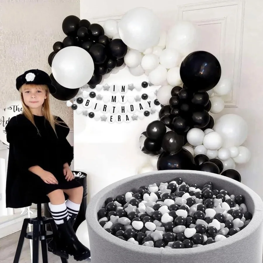 Ball Pit Balls 200 boules en plastique pour les tout-petits, balles anti-écrasement en jouets de jeu réutilisables pour enfants avec sac de rangement intérieur extérieur