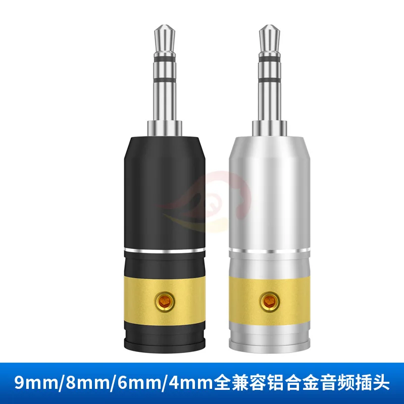 

5 шт. разъем для наушников 2,5 мм 3,5 мм 4,4 мм штекер 4 мм 6 мм 8 мм 9 мм хвостовое отверстие 3/4 полюса наушники аудио адаптер с родиевым покрытием