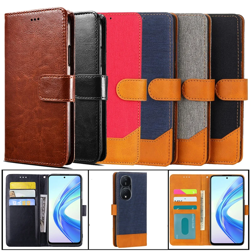 

For чехол на Honor X7b 5G 2024 Case Wallet Capas Leather Cover For fundas de teléfono Honor X7b 4G CLK-LX1 CLK-LX2 CLK-LX3 Coque