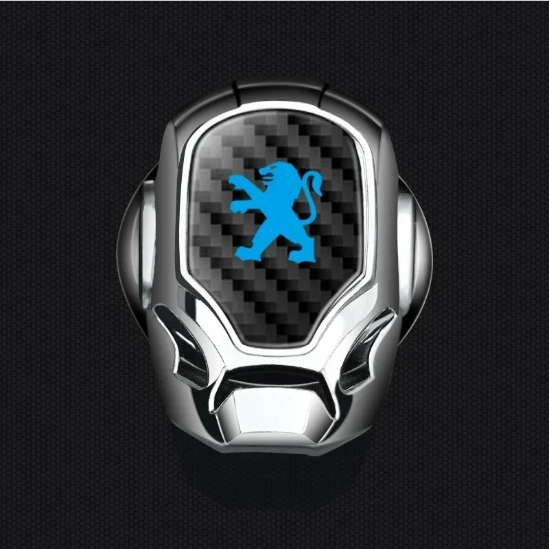 

Логотип автомобиля ONE-CLICK, кнопки запуска, защитный чехол, украшение для Peugeot 5008 MK1 MK2 MPV 2009 2019, Rétroviseur Voiture Antibuée