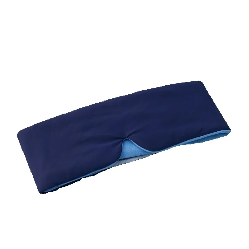 Light Blocking Sleeping Eye Mask Silky Breathable Zero Pressure Sensation Relieve Eye Fatigue Blue Double-sided Use Eye Shade