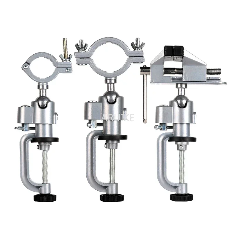 

New 360 Degree Rotating Table Vise Multifunctional Aluminium Alloy Swivel Bench Clamp Electric Drill Stand Tools