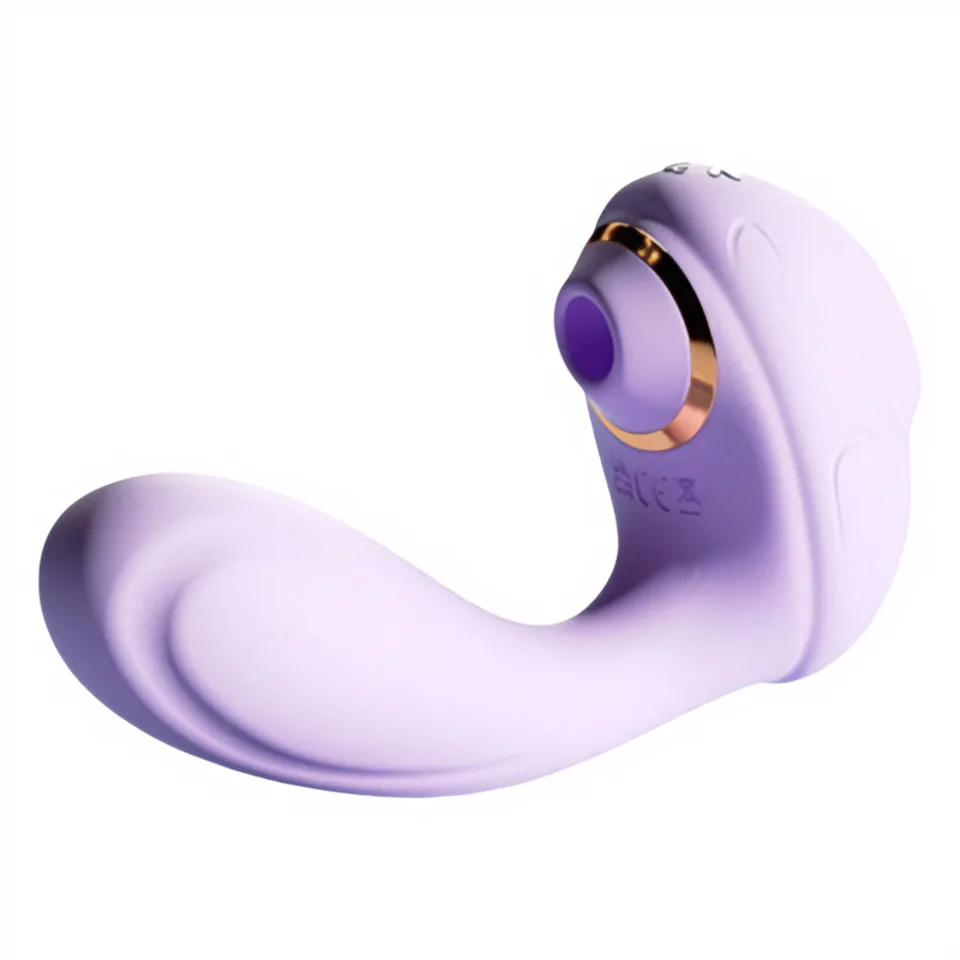 Intelligent Heating Realistic Oral Vibrator Powerful Sucking Vibration Adult Toy Purple Life Waterproof USB Rechargeable Couples