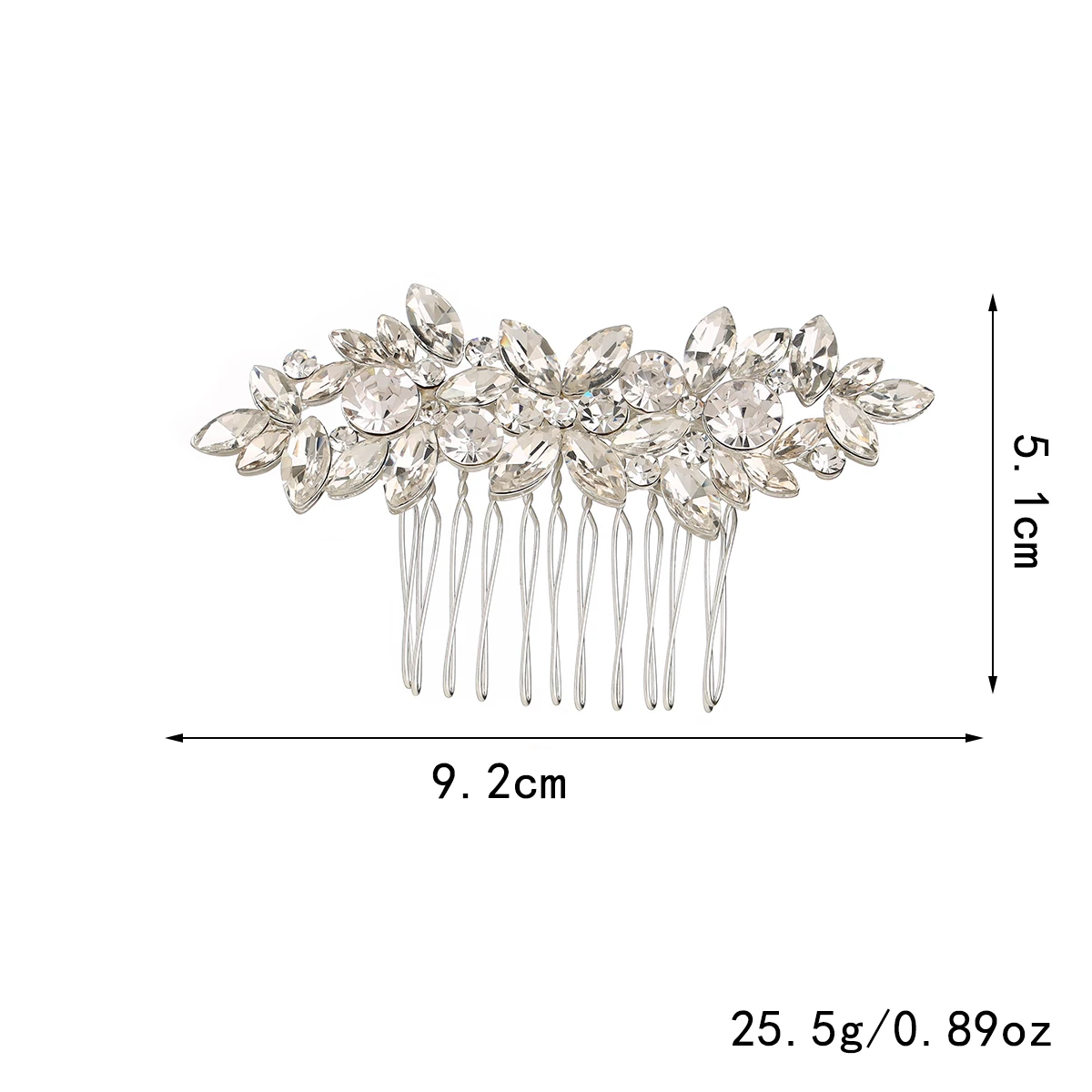 Elegant Rhinestone Bridal Hair Comb  for Wedding Hair Accessories