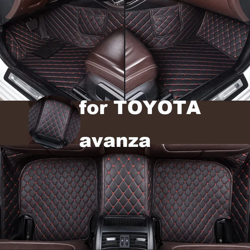 Autohome Car Floor Mats For TOYOTA Avanza 2012-2019 Year Upgraded Version Foot Coche Accessories Carpetscustomized