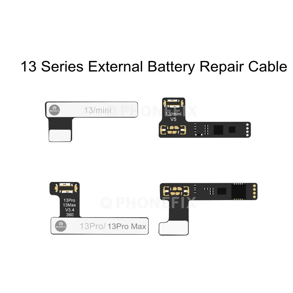 PHONEFIX Cavo tag-on per riparazione batteria esterna per iPhone 11-15PM Nessuna batteria richiesta Avvio Nessun dispositivo Cambia batteria Salute