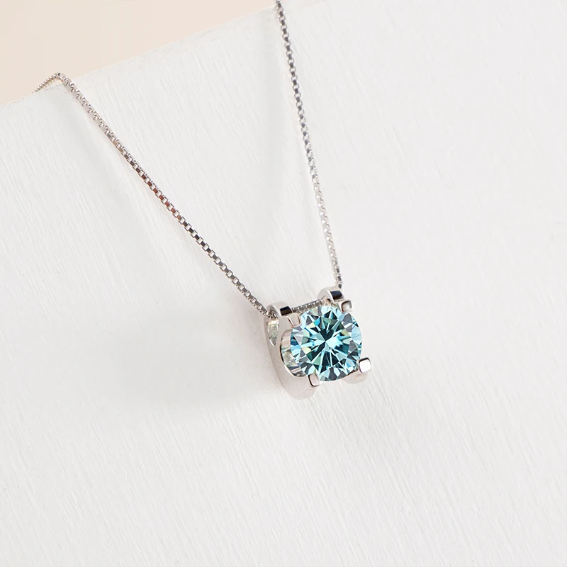 JoyceJelly 3ct D Clolor Echter Moissanit Schmuck Sets Damen Sterling Silber 925 Ohrringe Halskette Für Frauen Braut Set Geschenke – Detail 11