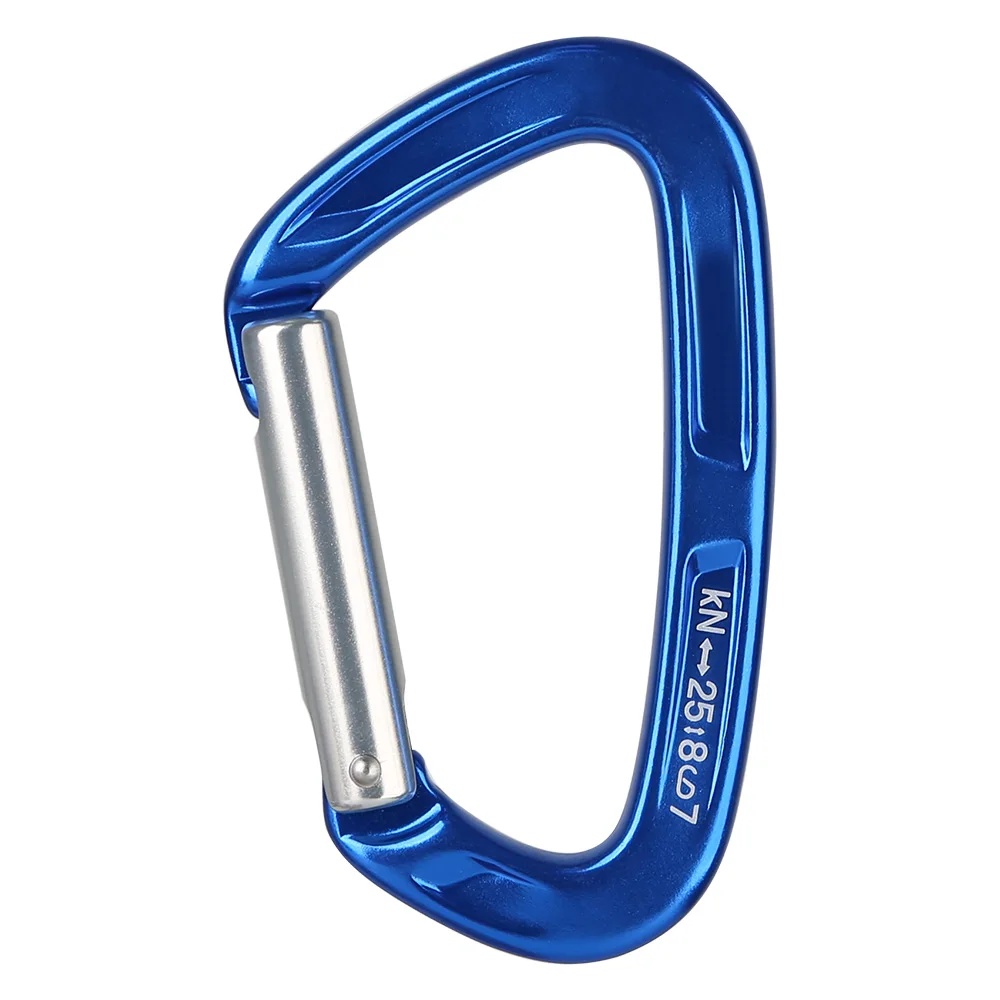 XINDA Professional Top Quality 25KN Rock Climbing Straight Quickdraw Spring-loaded Gate Aluminum Carabiner Outdoor Kits