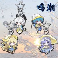 Wuthering Waves Zani Cantarella Phoebe Brant Anime Cosplay Acrylic Schoolbag Key Chain Pendant Keychains Toy Backpack