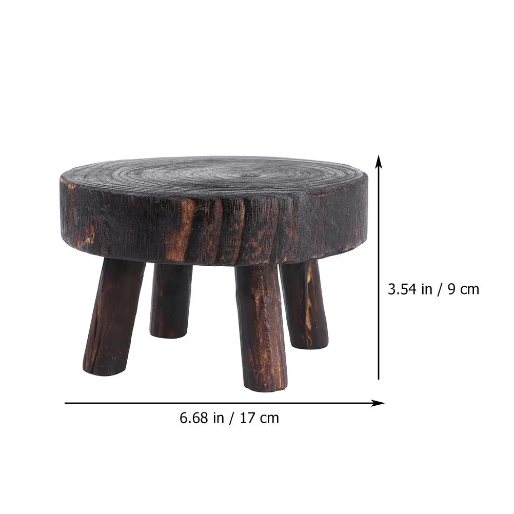 1Pcs Solid Wood Flowerpot Rack Natural Color Decorative Plant Stand Home Office Modern Minimalist Flowerpot Holder