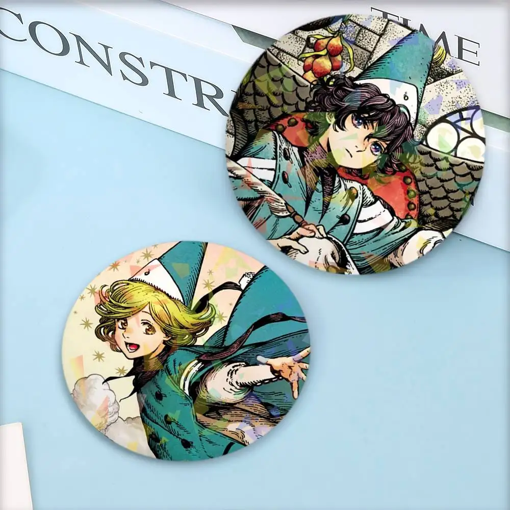 Anime W-WiTCh-H H-Hat A-Atelier Badges Round Laser Badge Brooch Backpack Accessories