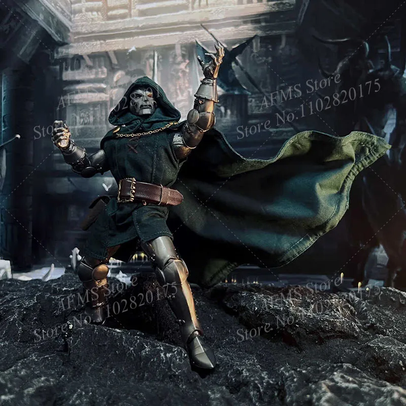 1/12 männer Soldat Doktor Doom Umhang Cosplay Comics Puppen Victor Von Doom Cape Kleidung Für 6 Zoll ML Action Figur modell – Detail 10