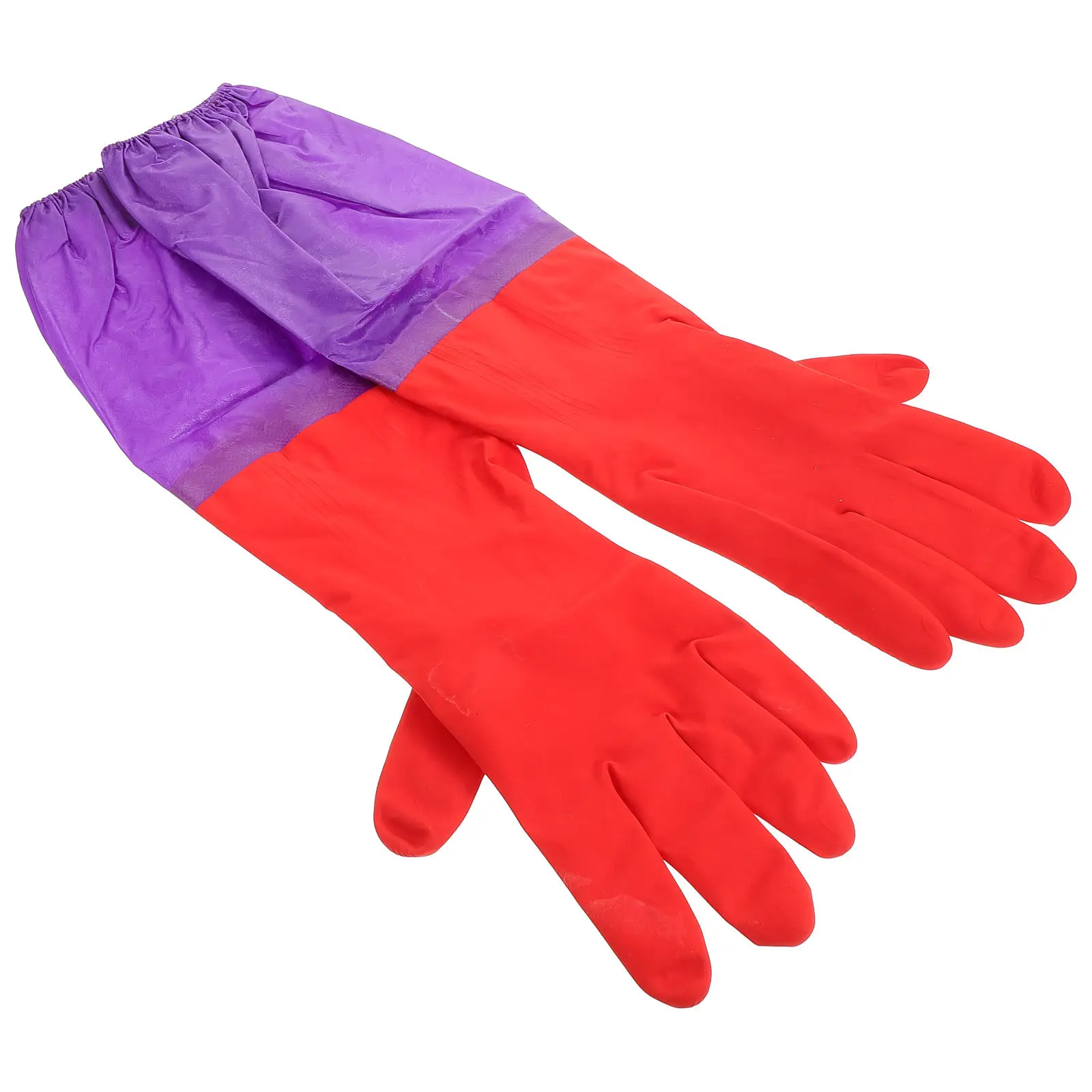 

1 Pair Aquarium Gloves Elbow Length Water Resistant Secure Elastic Cuff for Handling Coral Anemones