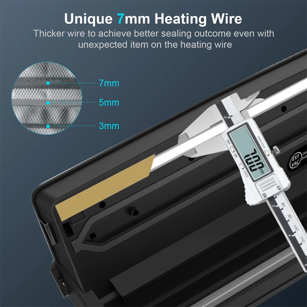 ALACRIS-듀얼 펌프 식품 진공 실러, 5 모드, 자동 식품 포장기, 필름 실러 진공포장, 15 장 식품 진공백