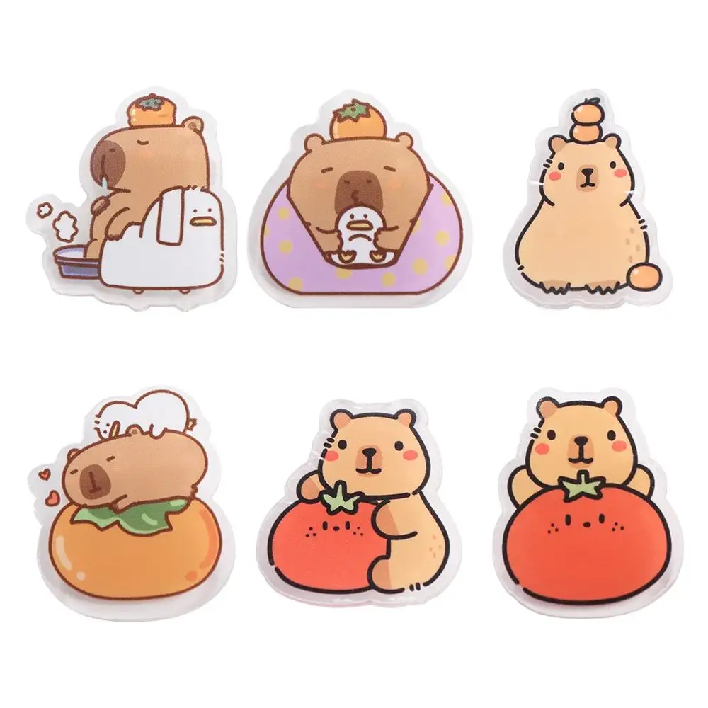 Acrylic Capybara Pin Capybara Brooch Animal Badge Lapel Creative Funny Backpack Decor