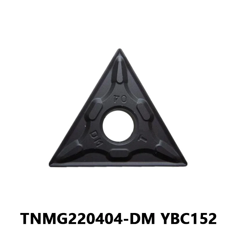 

TNMG220404-DM Твердосплавные пластины YBC152 Токарный инструмент Инструмент для внешней токарной обработки Токарные вставки Резка с ЧПУ Mahcine TNMG TNMG220404 DM