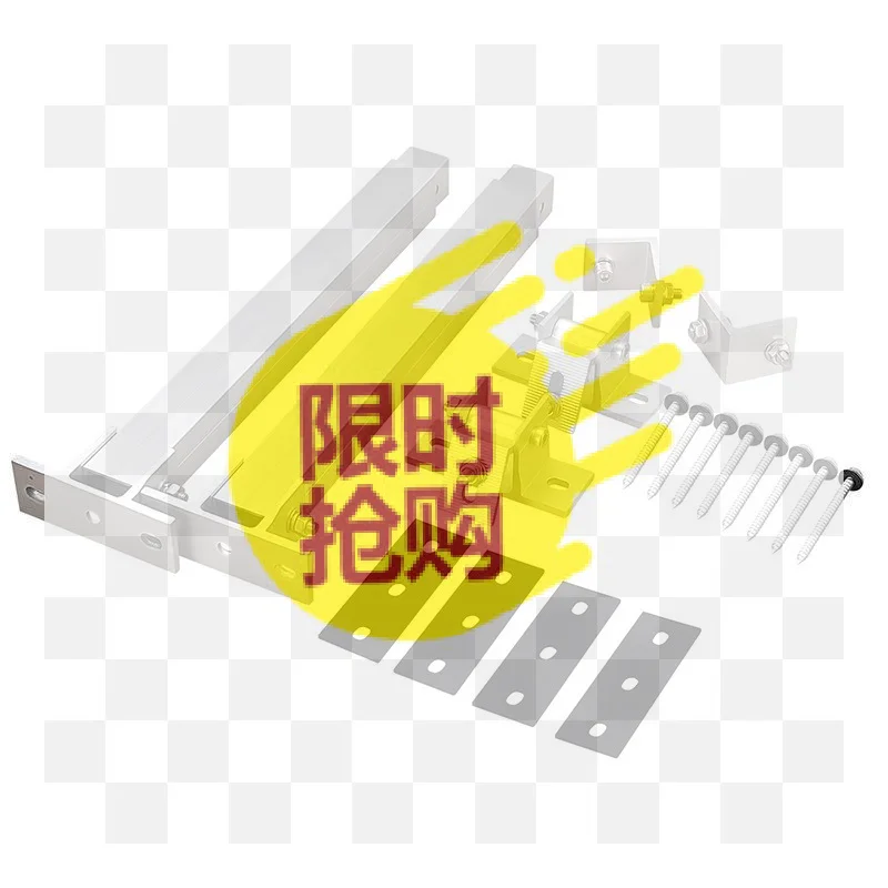 Solar Panel Racking RV Tilt 15-30 Degrees Solar Mount Brackets Roof Flat Surface Adjustable Thicken Alloy Material Foot Frame