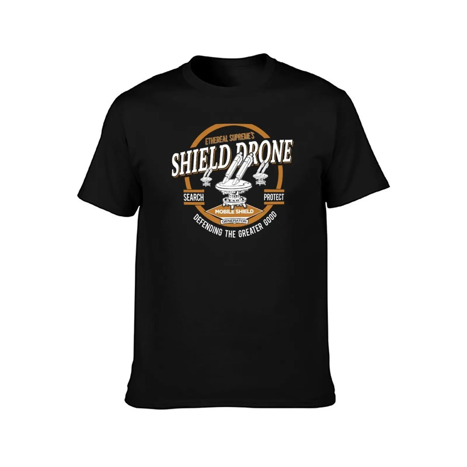 Shield Drones T-Shirt t shirt man plain T-Shirt