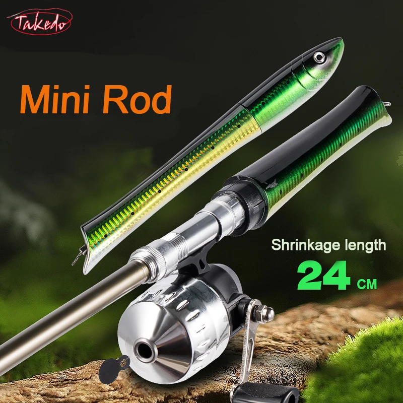 TAKEDO Caña de Pesca Telescópica Portátil 1.6M – Kit Viaje - imagen 3