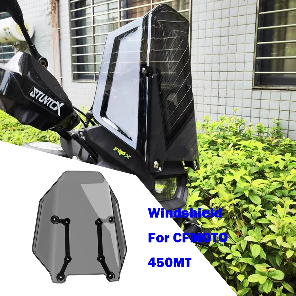 

Motorcycle Windshield for CFMOTO 450MT Front Windshield MT450 450 MT2023-2024 450-MT Longer and Wider Windshield