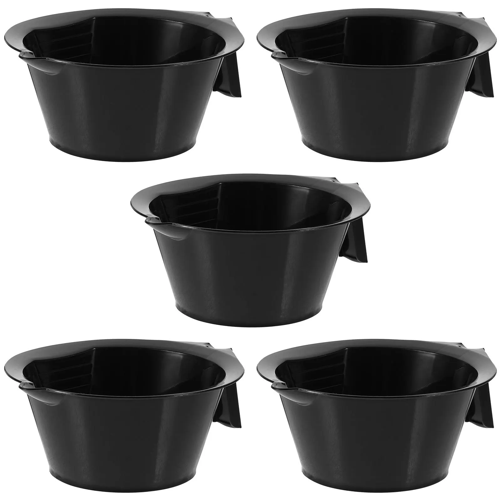 5Pcs Hair Dye Bowl Stackable Mixing Tint Bowls Hairdressing Hair Coloring Treatment Salon Tool Mixing Tint Bowl