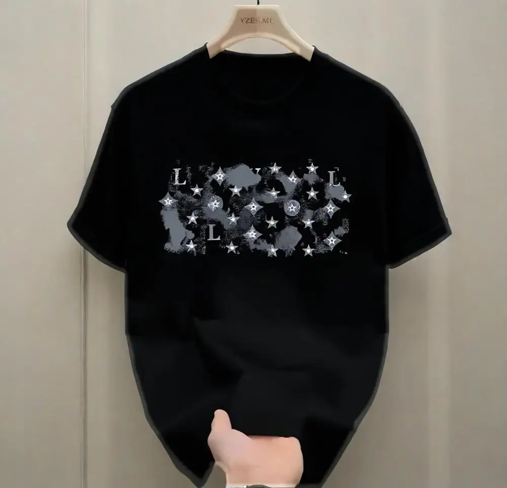 

Elegant Retro Printed T-shirt - Soft Cotton Luxury Men's T-shirt, Cotton Short Sleeve, Casual Party Wear, Street Fashion