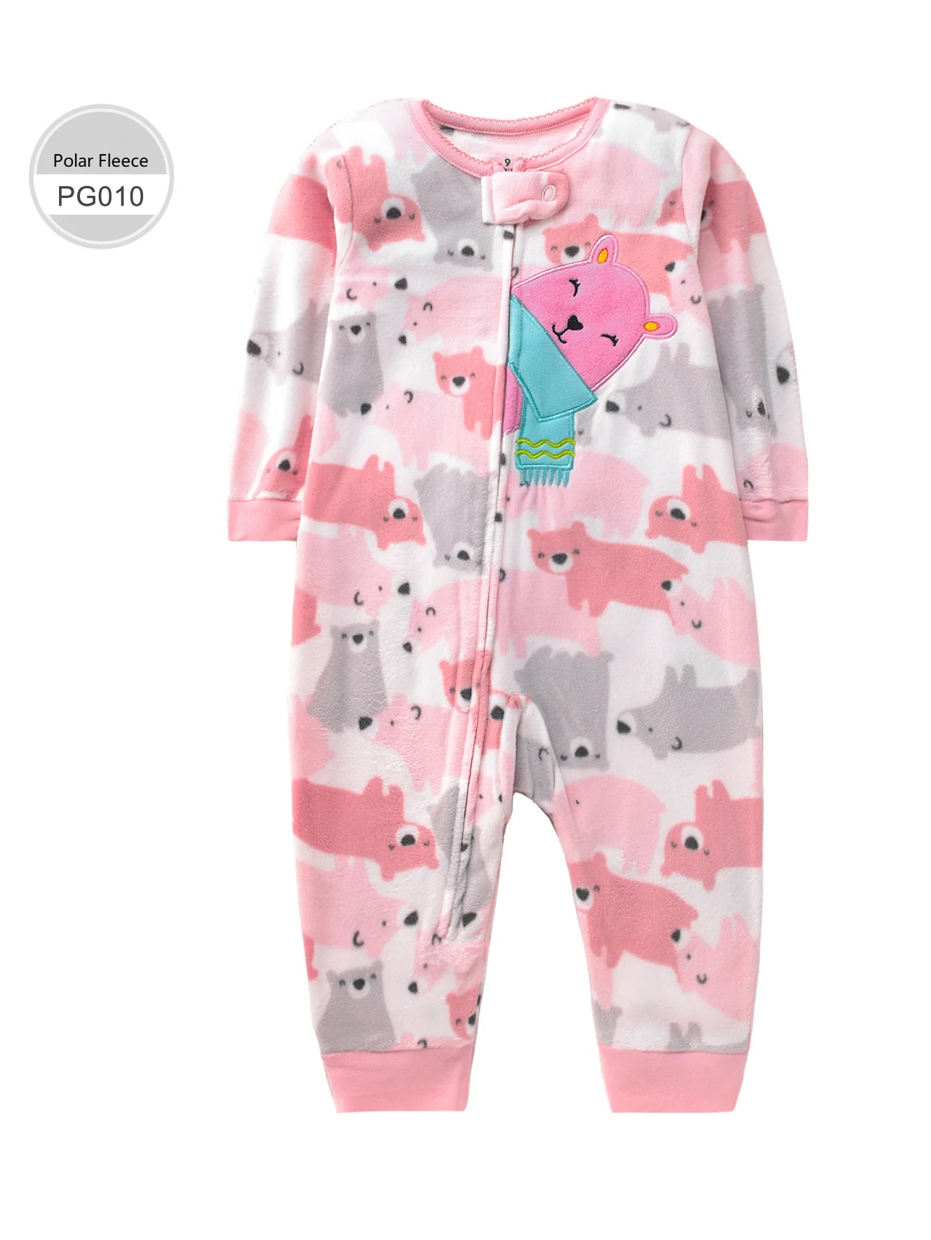 Baby Clothes Spring Autumn Polar Fleece Toddler Girls Romper Cute Animals Warm Jumpsuit Kids Pajamas Small Children Overalls