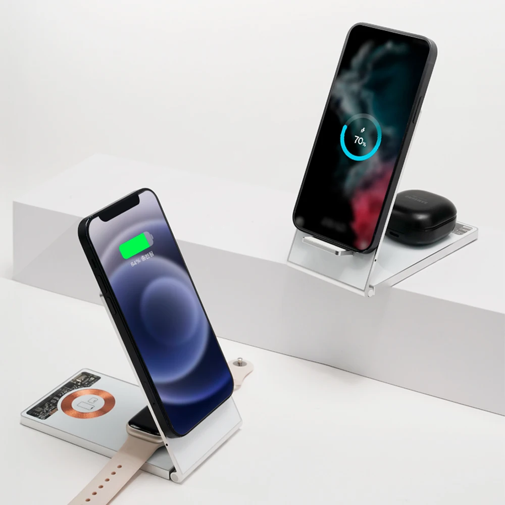 Iriver 3in1 15W Magsafe Apple Watch iPhone شاحن لاسلكي Itc-Mf100