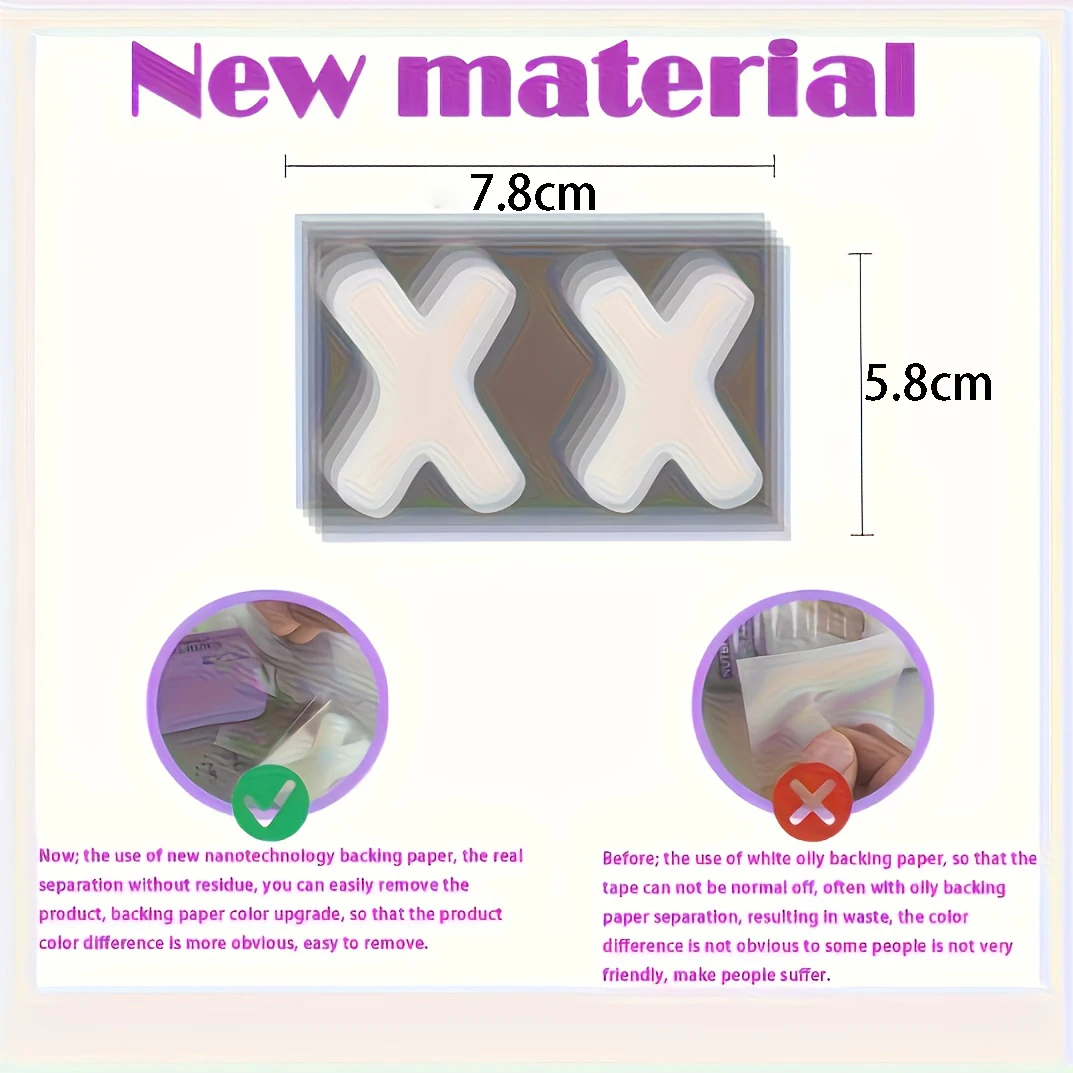 30/120/300pcs Transparent Nasal Sleep Strips, Nasal Breathing Aid - Hypoallergenic Transparent Adhesive-Backed Tape with Micro