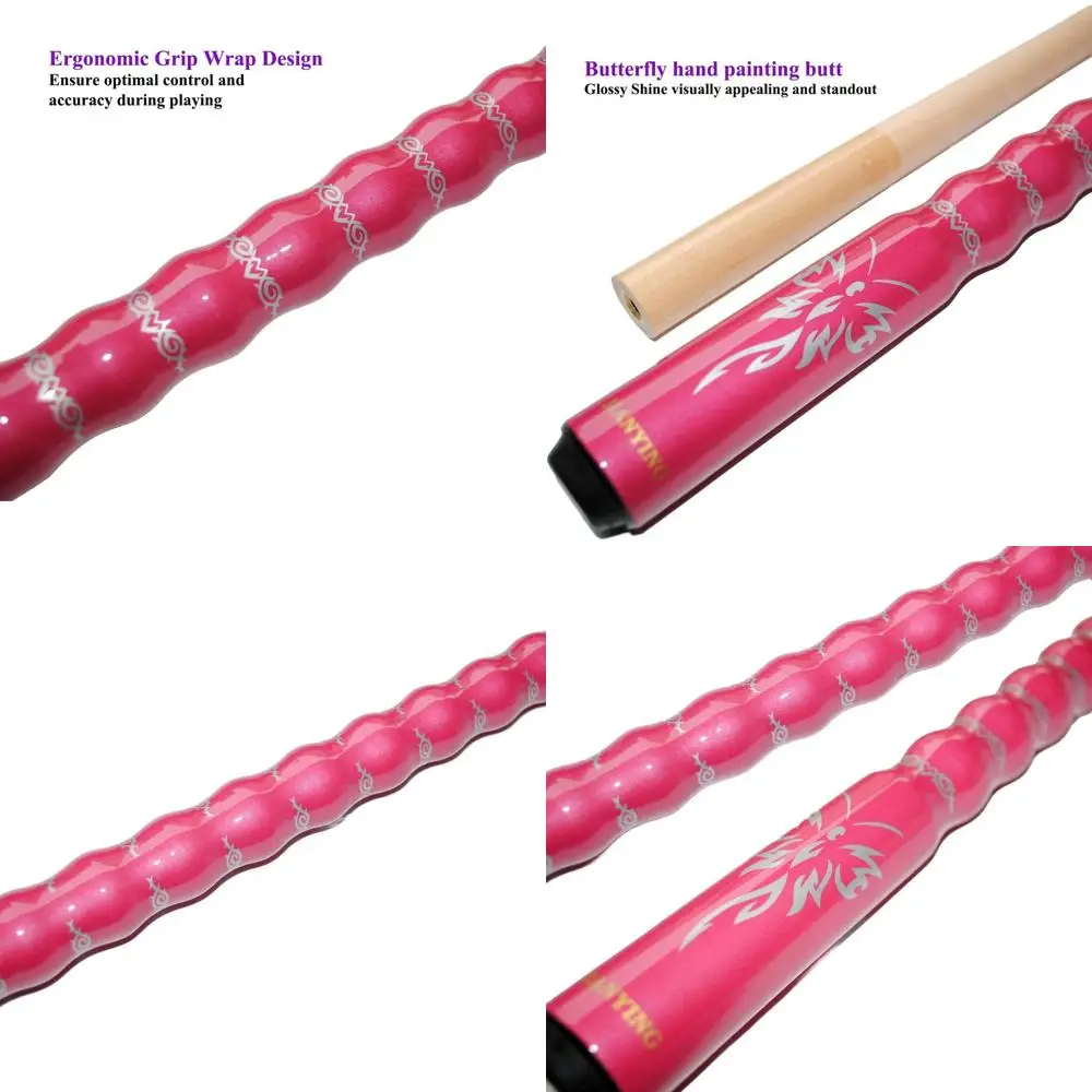 

Комплект бильярдных киев из кленового дерева, 2 части, 58 дюймов, эргономичный дизайн, наконечник 13 мм, 19/20/21 унций