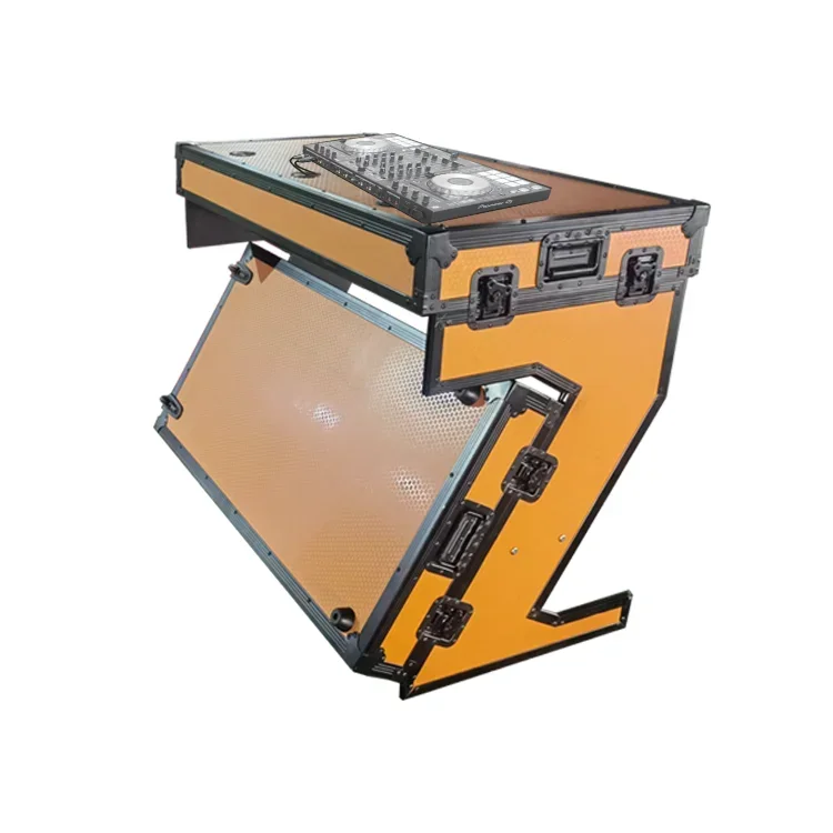 z لخلاط الألومنيوم الملون الرائد DJ Coffin Table Flight Case مع عجلات