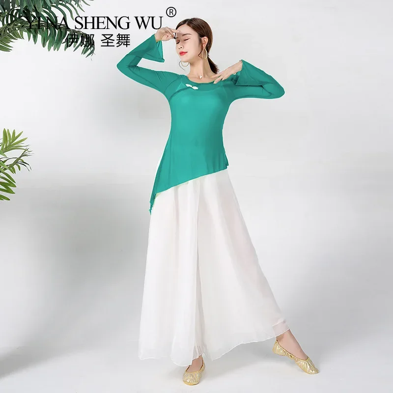 danca-chinesa-danca-classica-outono-inverno-roupas-de-pratica-feminina-gaze-elegante-calcas-de-danca-desempenho-roupa-danca-topos-novo