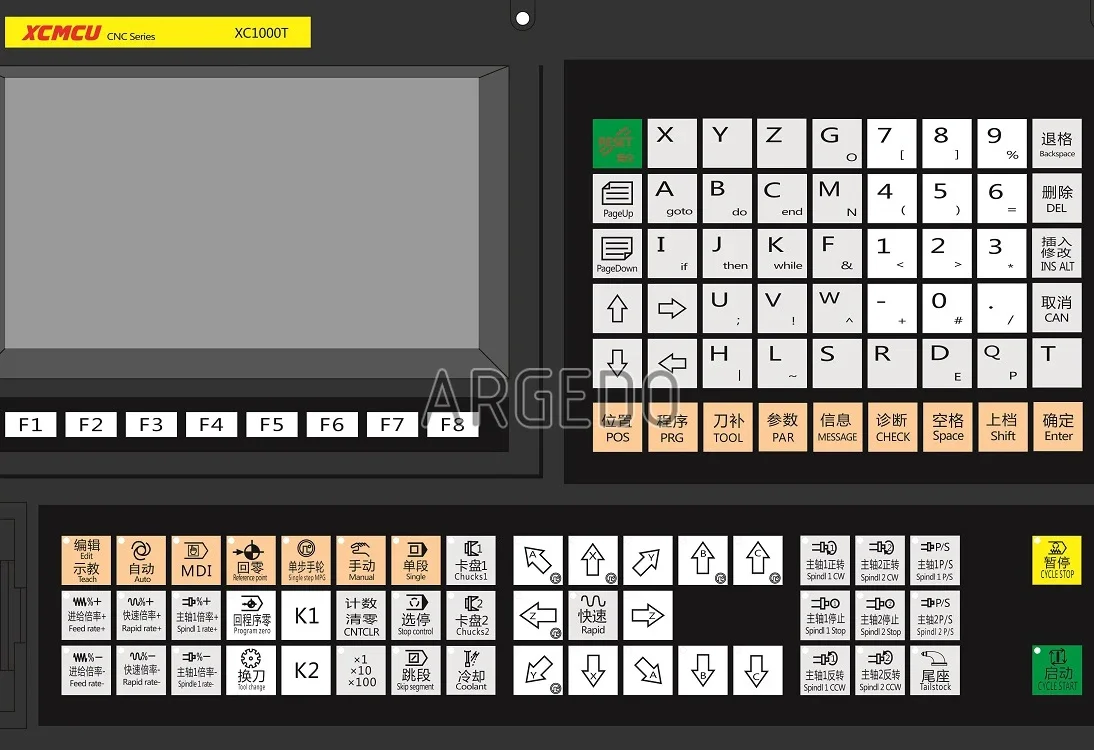 XC1000T 2/3/4/5/6 Axis Multifunctional Lathe CNC System Controller with Tool Magazine support G-code ATC FANUC Digital Spindles