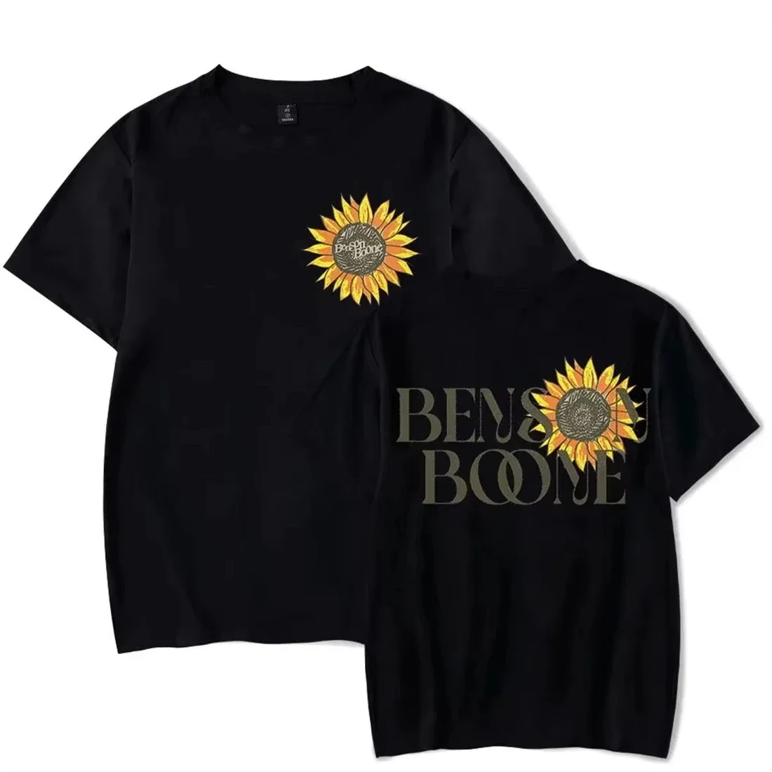 

Benson Boone Sunflower Tee Merch Crewneck Short Sleeve Summer Women Streetwear Tees Shirts Tops