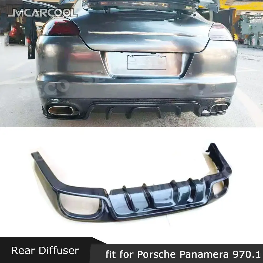 

JMCARCOOL задний бампер из углеродного волокна, диффузор FRP, неокрашенная крышка бампера, расширение для Porsche Panamera 970.1 2010-2014
