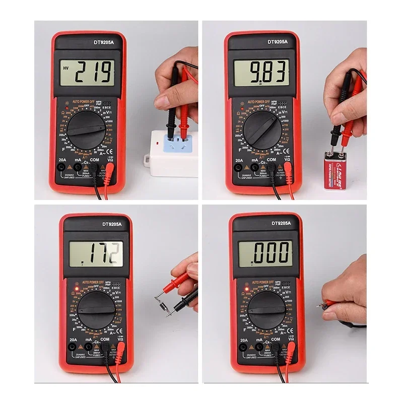 

9205A multimeter digital maintenance electrician highprecision intelligent anti-burn multifunction multimeter automatic shutdown