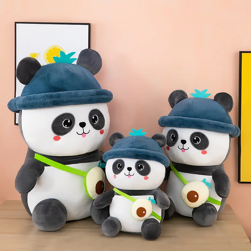 Süße Kawaii gefüllte Panda-Puppe, Plüschtier für Kinder, Geburtstag, Weihnachten, Geschenk, bezaubernder Cartoon, Yoyou Pandadun, Rucksack, Buddy