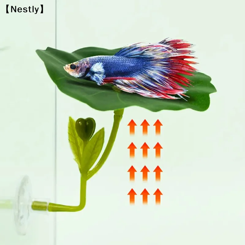 1Pc Green Leaf Hammock For Bet - Planted Aquarium For Betta recension och pris