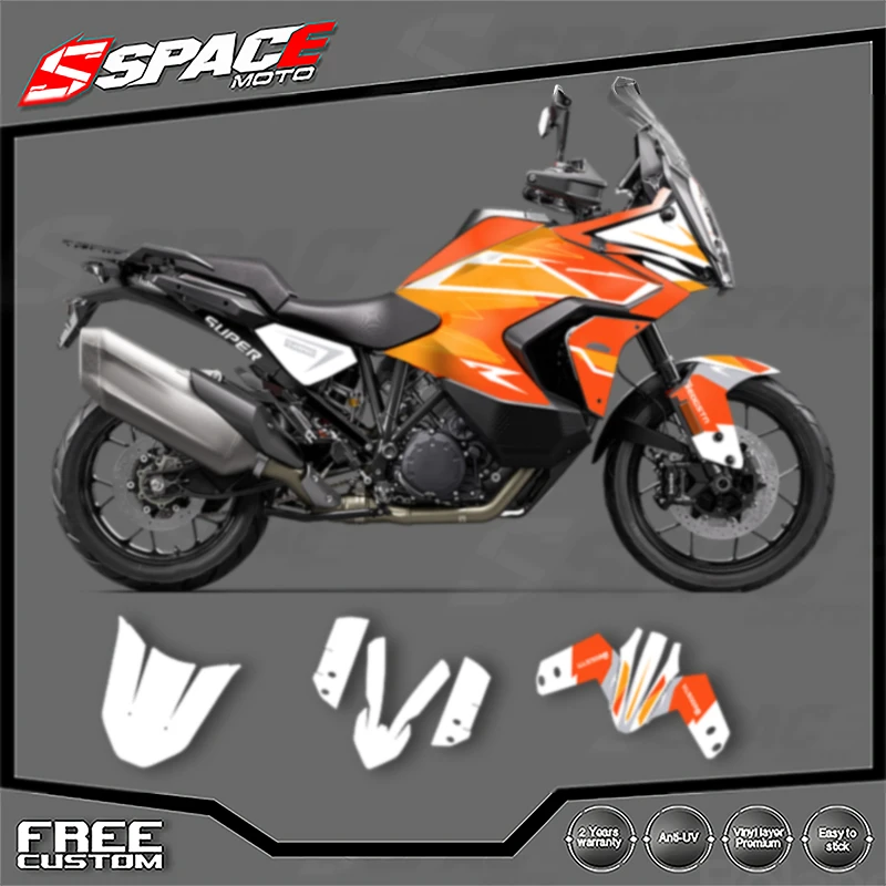 

SPACE Custom Motorcycle Graphics For KTM 2021 2022 2023 ADV 790 1290 R S Decal Stickers Kits 002