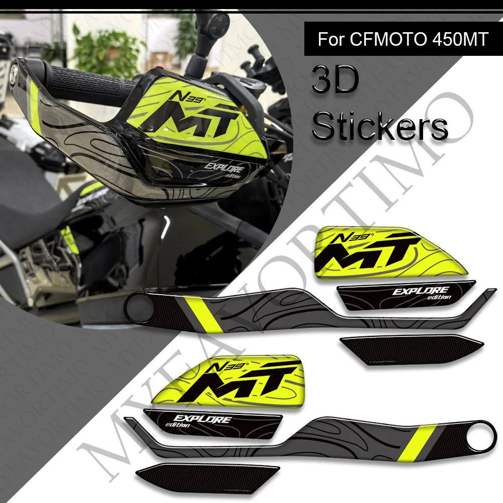 オートバイ用3Dエポキシ樹脂ステッカーキット,オートバイアクセサリー,タンクパッドプロテクター,cfmoto用デカール450mt 450 mt 450 mt