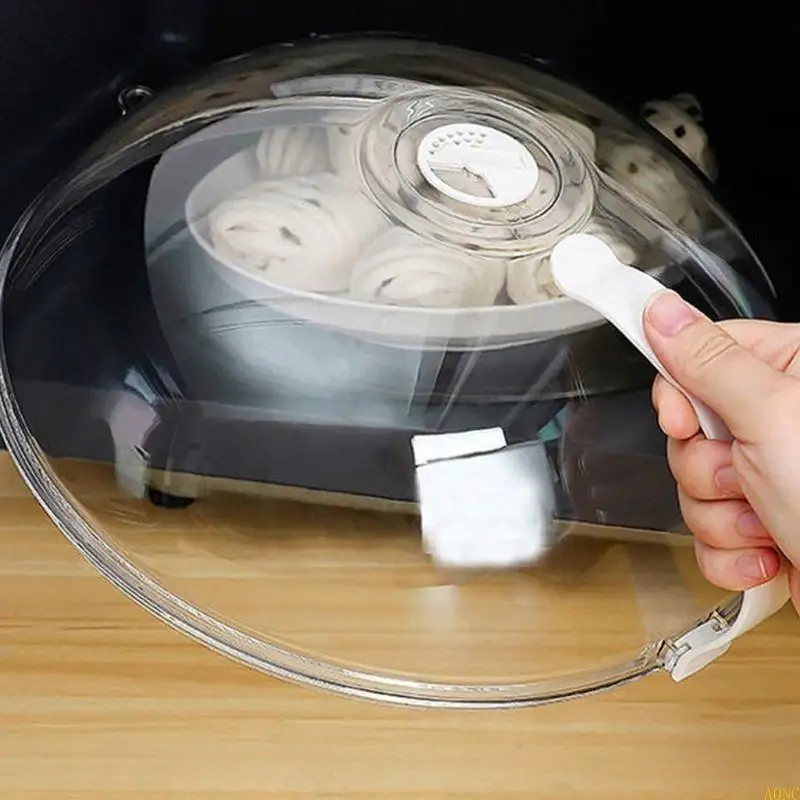 ABS ABS ABS Microwave Plate Cover с ручкой и регулируемыми отверстиями для вентиляционных отверстий паровых отверстий