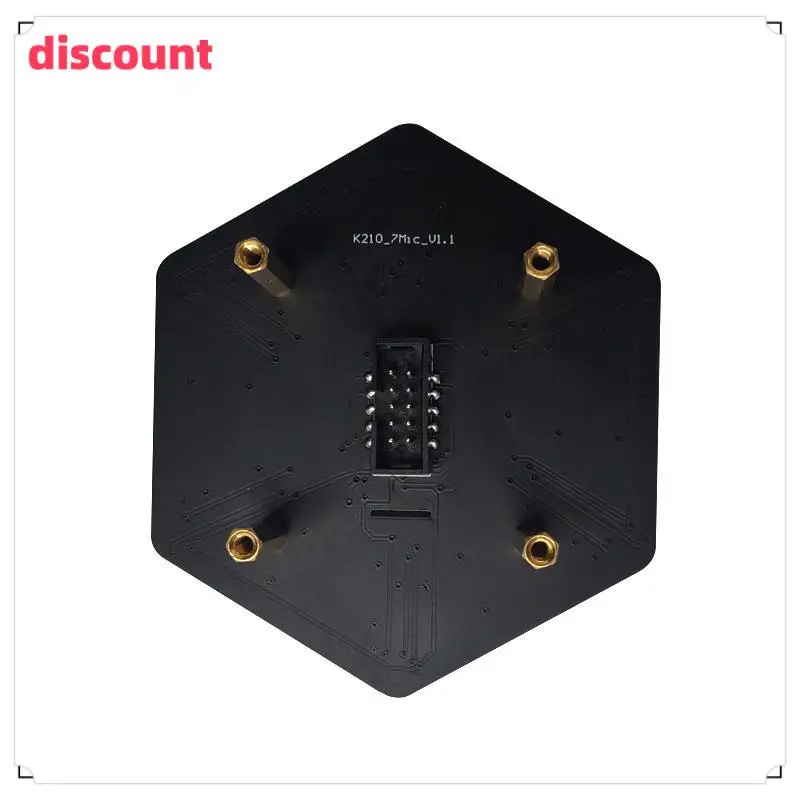 

Excellenttqualityy-6+1 I2S Microphone Array Module Voice Recognition Programable RGB LED Display K210 Development Board